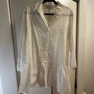 Ivory Button-Front dress